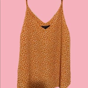 Floral orange F21 Tank